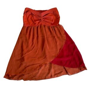 FP Movement Stay Down Chiffon Dance Cami Top - Rust Orange - Size M/L